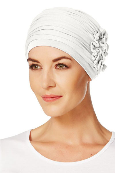 LOTUS TURBAN- Ivory