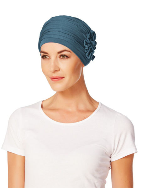 LOTUS TURBAN - Ocean Blue