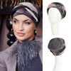 PERLA - Boho Turban Set - Anthracite Brown Mix