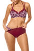 Amoena Apulia - Bikini Top Padded - Bordeaux/Multi