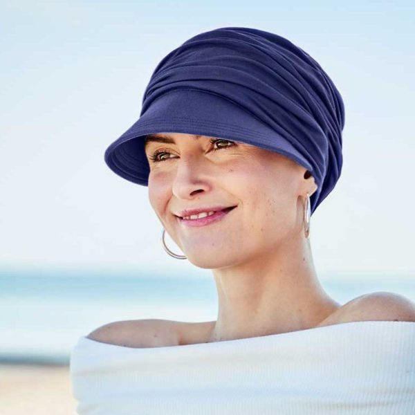 HocSolana Sun Cap - Dark Blue